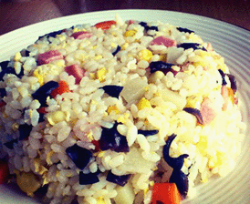 香肠黑木耳蛋炒饭