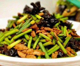 木耳蒜苔炒肉