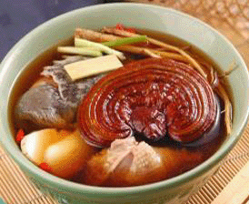 灵芝莲子鸡汤